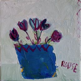 Blue Pot of Crocus