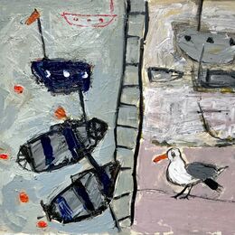 Boats and Lighthouse