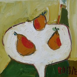 Three Pears on Dish