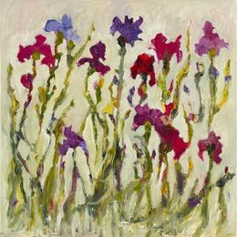 Iris 2 (sold) oil on canvas 100x100 cms +frame
