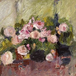 Rose Bowl oil on canvas 50x60cms+frame SOLD