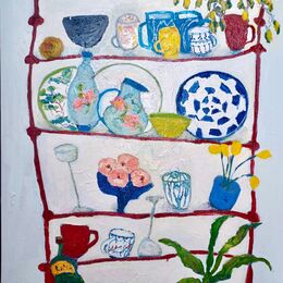 Shelves with Chines Plate