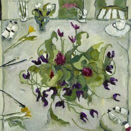 Tulip Bowl oil on canvas 100x100 cms. +frame (SOLD)