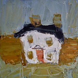 House In oil on canvas 20x20cms framed
