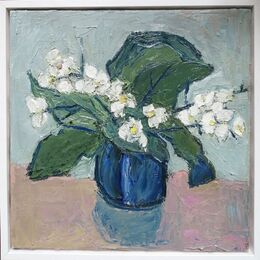orchid 3 oil on canvas 30x30cms SOLD