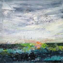 Delphi Evening ( sold) 30x30cms.oil on panel framed