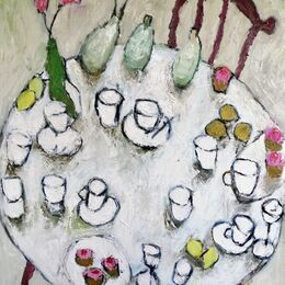 Table With Pink Cupcakes (sold)