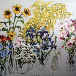 Seven Vases of Flowers (sold)