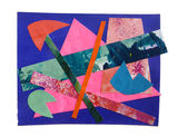 En Route #6<br>acrylic and paper on card<br>11 x 14 cms<br>2019