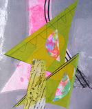 Collage 22.8.19<br>screenprint acrylic and paper on paper