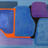 How Late it Was<br>acrylic and oil on canvas<br>75 x 100 cms<br>2020