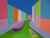 Burano<br>acrylic on canvas<br>60 x 80 cms<br>2015<br>SOLD