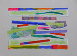 Collage: 21.3.18<br>acrylic on paper on board<br>21 x 30 cms