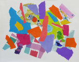 Collage 6<br>acrylic and paper on paper<br>28 x 33 cms<br>2014<br>SOLD