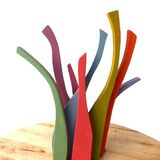 Waving Plant <br>wood and acrylic<br>24 x 19 x 5 cms<br>2026