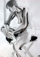 Woman on stool II