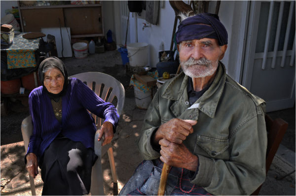 Centenarian and his wife