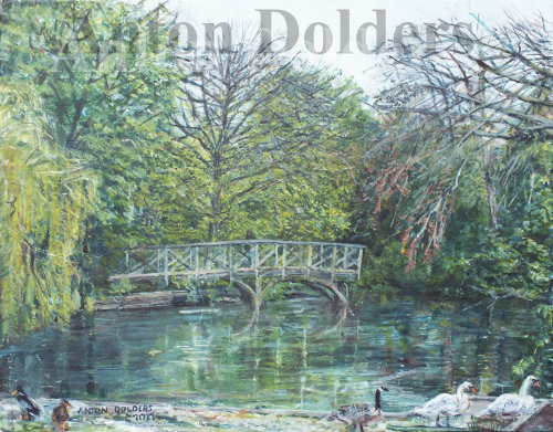 Birkenhead Park: Humped Wooden Bridge
