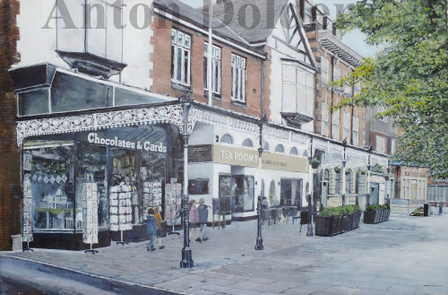 Birkdale Village. Oil Painting. £575