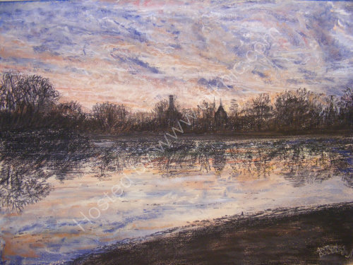 Whipps Cross Hospital viewed from Hollow Ponds