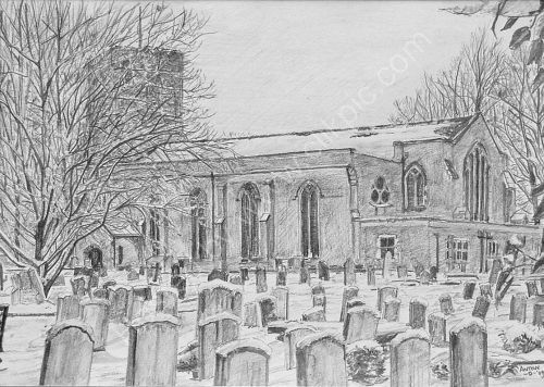 St. Mary's Church, WalthamstowA4 print