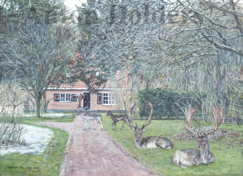 Deer close to  Overveen in Noord Holland