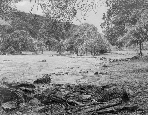 Ullswater 2006<br>
30.5cm x 40.6cm (A3)