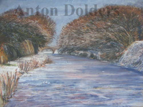 Leeds To Liverpool Canal, Halsall pastel