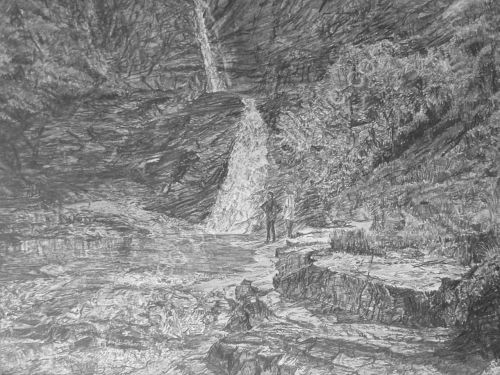 Waterfall on the Isle of Skye 200130.5cm x 40.6cm (A3)