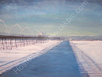 Sothport Pier Snowbound - prints only available