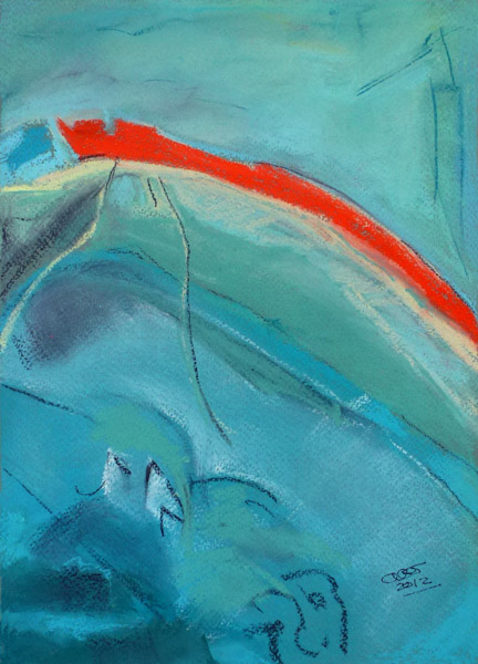 Aerial Sea View I (Pastel)