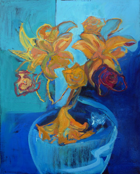 Flowers in Recycled Vase