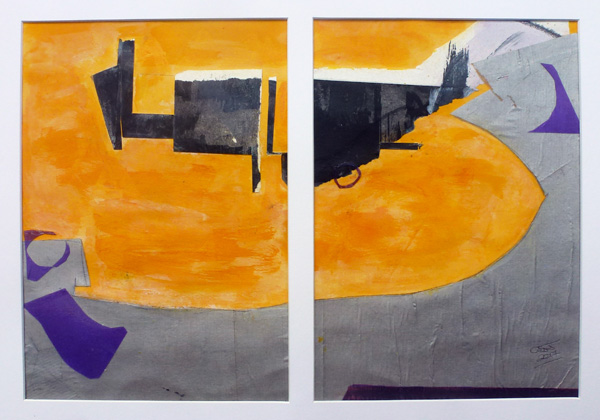 Porthleven Diptych I (Collage)