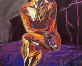 Seated Figure on Low Table