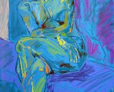 Seated Figure on Purple Cushion
