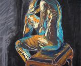 Seated Figure with Footstool