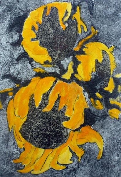 Sunflowers with Chin Colle