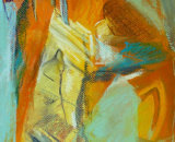 Sunlit Churchyard (Pastel)