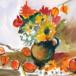 AUTUMNAL STILL LIFE art print h002