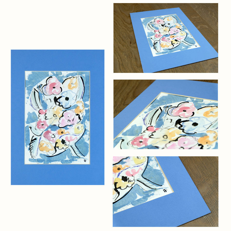 original floral painting