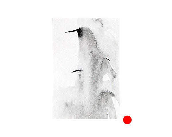 original india ink penguins painting