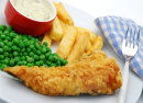 FISH & CHIPS PEASE, sauce Ta Ta