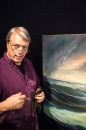 The painter explaining