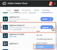 Avinstaller CC