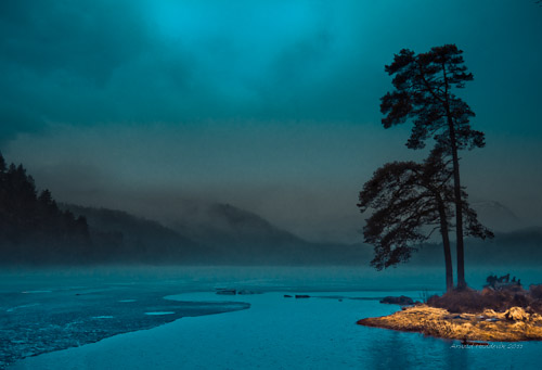 Regn over Digernesvatnet