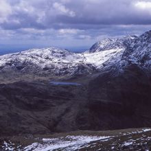 1982 View of Sprinkling tarn from Great Gable