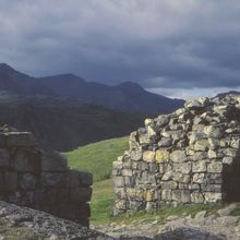 1987 View of Scafell Pike from the Roman Fort at Hardknott Pass