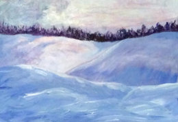 Student Cold landscape work