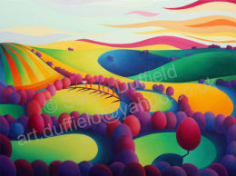 "Days End" Greeting Card or Mini Print