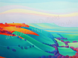 "Devils Dyke to Chanctonbury" Greeting Card or Mini Print